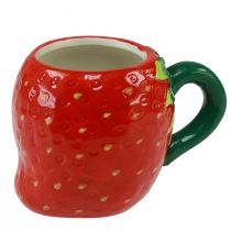 Artículo Vaso ceramica fresa para plantar 10cm Ø6,5cm