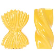Artículo Jarrón de pasta de cerámica decorativo para mesa, estilo mediterráneo, para salón y oficina, 16 cm