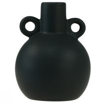 Artículo Jarrón de cerámica mini jarrón mango negro cerámica Ø8,5cm H12cm