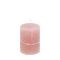 Vela vieja rosa 60mm x 80mm teñida 8pcs
