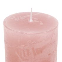 Vela vieja rosa 60mm x 80mm teñida 8pcs