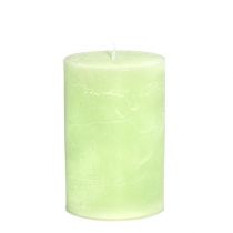 Artículo Vela velas de pilar color verde lima 85×120mm 2 piezas