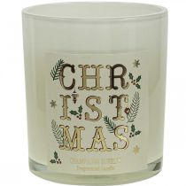 Vela perfumada Navidad Vela perfumada en copa champagne crema Ø8cm
