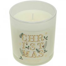 Vela perfumada Navidad Vela perfumada en copa champagne crema Ø8cm