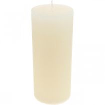 Velas pilar color blanco crema 85×200mm 2uds