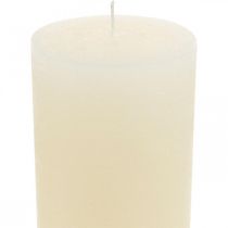 Artículo Velas pilar color blanco crema 85×200mm 2uds