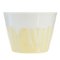 Artículo Vela de citronela en bote de cerámica crema amarilla Ø8,5cm