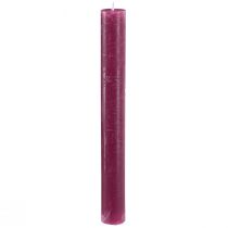 Artículo Velas velas en barra color baya 34x300mm 4 piezas