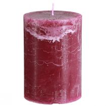 Artículo Velas coloreadas a través de velas de pilar Berry 85×120mm 2 piezas