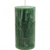 Velas de colores sólidos Velas de pilar verde oscuro 70×140mm 4pcs