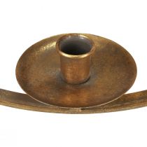 Artículo Portavelas para colgar decoración de metal dorado vintage Ø38/H48cm