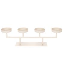 Artículo Candelabro moderno con cuatro platos para velas, 47 cm.