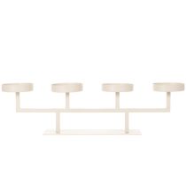 Artículo Candelabro moderno con cuatro platos para velas, 47 cm.