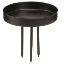 Artículo Portavelas Corona de Adviento metal negro mate Ø8cm 4 uds