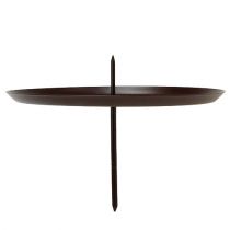 Artículo Portavelas marrón Ø8cm 4 piezas