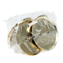 Artículo Portavelas dorado Ø10cm 4 uds