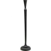 Artículo Candelabro Candelero negro Metal Ø13cm H59cm