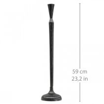 Candelabro Candelero negro Metal Ø13cm H59cm