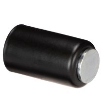 Artículo Portavelas magnético redondo, negro mate, para velas cónicas de 25 mm, 4 unidades.