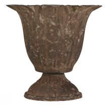 Artículo Portavelas trofeo antiguo palo portavelas metal Ø10cm H9.5cm