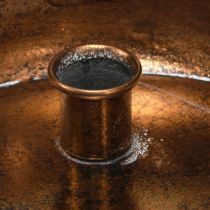 Artículo Cuenco portavelas para 4 velas de palo aspecto antiguo bronce Ø22cm