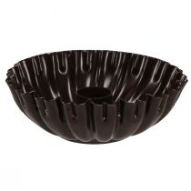 Artículo Portavelas molde para tarta vintage marrón oscuro Ø11,5cm 4ud