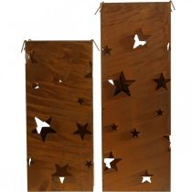 Artículo Candelabro pátina navideña decoración H40/50cm juego de 2