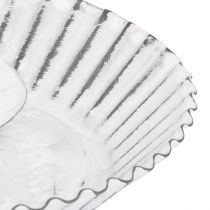 Artículo Portavelas molde para tartas de metal blanco Shabby Chic Ø15cm