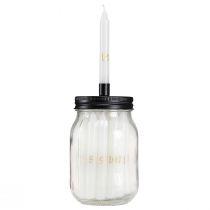 Artículo Portavelas de cristal con 24 velas Calendario de Adviento Al. 14,5 cm