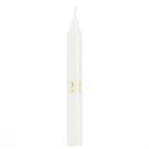 Artículo Portavelas de cristal con 24 velas Calendario de Adviento Al. 14,5 cm