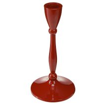 Artículo Candelabro para velas cónicas Candelabro cónico Rojo H17cm