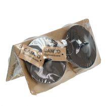 Artículo Portavelas en marrón Ø9cm 4 uds