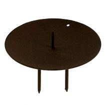 Artículo Portavelas en marrón Ø9cm 4 piezas