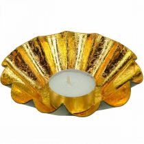 Artículo Portavelas adorno navideño molde para hornear oro negro Ø12cm