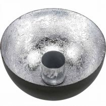 Artículo Candelero Black Silver Stick candelero Ø10cm H5cm
