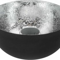 Artículo Candelero Black Silver Stick candelero Ø10cm H5cm