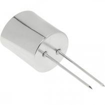 Artículo Portavelas para pegar portavelas de plata Ø5cm 4 uds