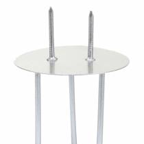 Artículo Portavelas enchufable plata Ø4,5cm 12 piezas