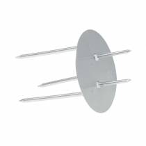 Artículo Portavelas enchufable plata Ø4,5cm 12 piezas