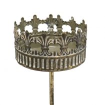 Artículo Portavelas oro antiguo Ø7cm H12cm 1ud