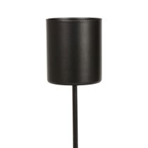 Portavelas para enchufar portavelas negro Ø3,5cm 4 piezas