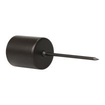 Artículo Portavelas adhesivo, negro, Ø3,2 cm, 4 unidades