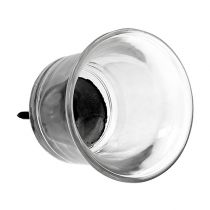 Artículo Portavelas para velas de té de cristal transparente Ø6cm H10cm 2uds
