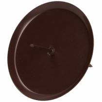 Artículo Portavelas marrón Ø6cm 4 piezas
