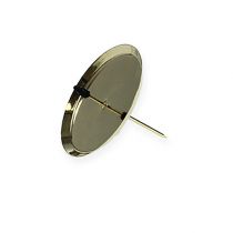 Artículo Portavelas oro Ø7cm 4 piezas