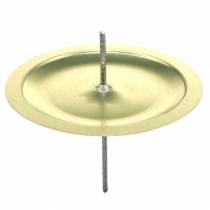 Artículo Portavelas con espina oro Ø6cm 36 piezas