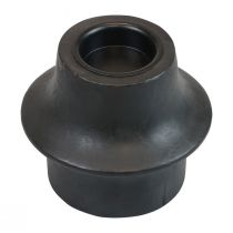 Artículo Portavelas portavelas negro cerámica Ø12cm H9cm