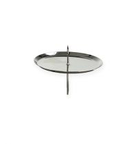 Artículo Portavelas plateado Ø6cm 4 piezas