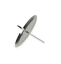 Artículo Portavelas plateado Ø8cm 4 piezas