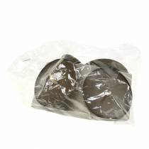 Artículo Portavelas enchufable 8cm marrón 4 piezas